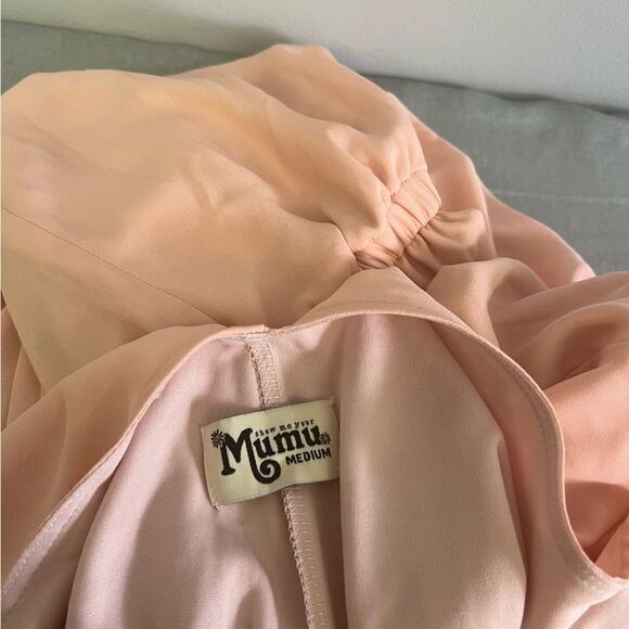 NWT Show Me Your Mumu Kendall Maxi Dress Dust Blush Crisp Light Pink Bridesmaid - Picture 8 of 9